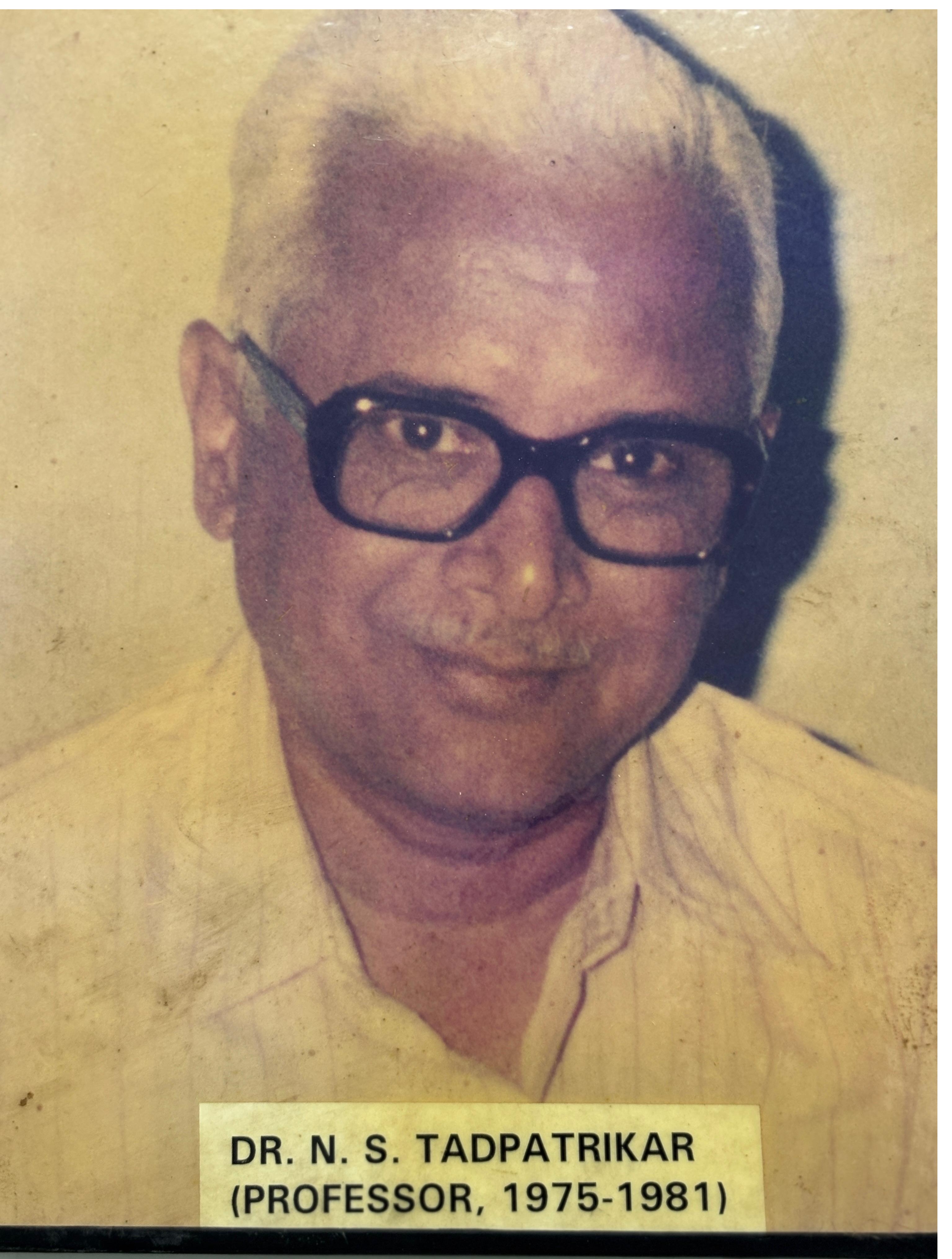 Dr. N.S.Tadpatrikar
